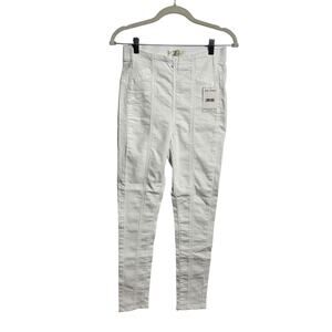 Free People Minimal Skinny Pull On Pant Women 27 White Spring Easter Casual